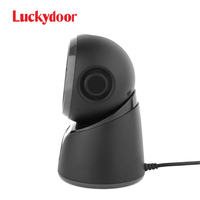 Pemindai Barcode QR Code Supermarket Hands-Free Desktop Omnidirectional 2D CMOS Image Harga Pabrik Luckydoor USB Ready Stock