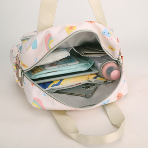 Nuevo bolso estampado multicapa de gran capacidad para mujer, bolso de nailon duradero, poliéster, un solo hombro, mamá, bebé, moda de <span class=keywords><strong>verano</strong></span> - Product Image 5