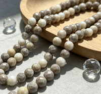 Perles rondes en tissu brodé 8 mm du fabricant original de Yiwu, Chine, pour la fabrication de bijoux DIY (bracelets, colliers), accessoires en gros.