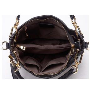 Sac à main en cuir véritable pour femme, élégant, en cuir de vachette souple, avec fermeture boutonnée, nouveau sac à main en cuir véritable - Product Image 6