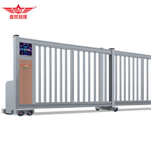 Portail coulissant électrique en alliage d'aluminium pour usine, école, appartement, extérieur, section extra longue rétractable, ouverture automatique - Product Image 4