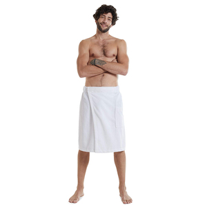 Toallas Envolventes de Algodón 100% para <span class=keywords><strong>Hombre</strong></span>, Bordadas, de Color Sólido, con Cierre Ajustable, Certificación OEKO-TEX, para Spa, <span class=keywords><strong>Piscina</strong></span> y Baño, Venta al Por Mayor - Product Image 1