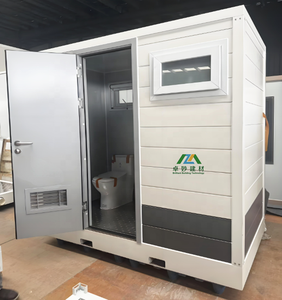 Baño público portátil <span class=keywords><strong>de</strong></span> alta calidad, diseño Industrial con Panel sándwich <span class=keywords><strong>de</strong></span> acero, <span class=keywords><strong>inodoros</strong></span> móviles modulares para exteriores para casa <span class=keywords><strong>de</strong></span> oficina - Product Image 4