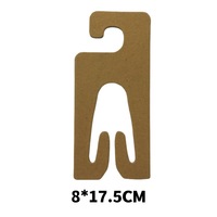 Écharpe colorée personnalisée vêtements cintres en papier présentoir en carton crochets en papier kraft pour chaussettes avec logo