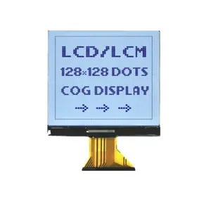 自定义尺寸图形单色FSTN Lcd 128x128连接器COG FPC