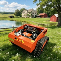 Tondeuse à gazon automatisée télécommandée pour terrains accidentés, vergers et terres montagneuses, auto-propulsée et tout-terrain