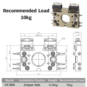 Sostitutore Rapido Pneumatico per Robot, Disco Quadrato per Scambio Utensili, Struttura di Bloccaggio Stabile per Robot Articolati EOAT, Stampaggio a Iniezione - Product Image 4