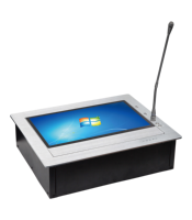 Support de moniteur de bureau escamotable de 15,6 pouces, système de conférence, support de microphone, mobilier de salon, support de moniteur LCD rabattable