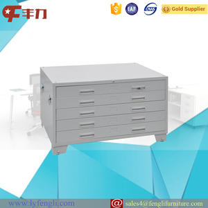 5-Drawer Foldable Modern Steel Map File Cabinet for Warehouse & Workshop Office Drawings Storage - Product Image 4