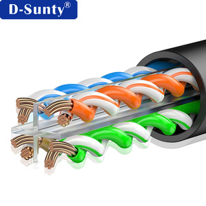 สายแลน Cat6 Cat6A ทองแดงแท้จากโรงงาน ความยาว 1 ม. 3 ม. 10 ม. 50 ม. ขนาด 26AWG สายแพทช์ Cat6 ทนทาน ใช้กับกล้องวงจรปิด ปรับแต่งได้ - Product Image 4