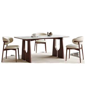 Juego de Mesa de Comedor con Base de Arco de Nogal de Mediados de Siglo, con 6 Sillas, 2025 - Product Image 6