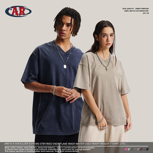 <span class=keywords><strong>Di</strong></span> alta qualità Unisex personalizzato Oversize puro cotone filettato girocollo ampio pantaloncini da uomo manica t-shirt - Product Image 3