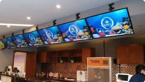 Pantalla LED con Resolución 1080P, Brillo de 7000cd, 178 °   Ángulo de Visión Amplio, CMS Integrado, Soporte de Techo para Interiores, Uso en Tiendas Minoristas - Product Image 3