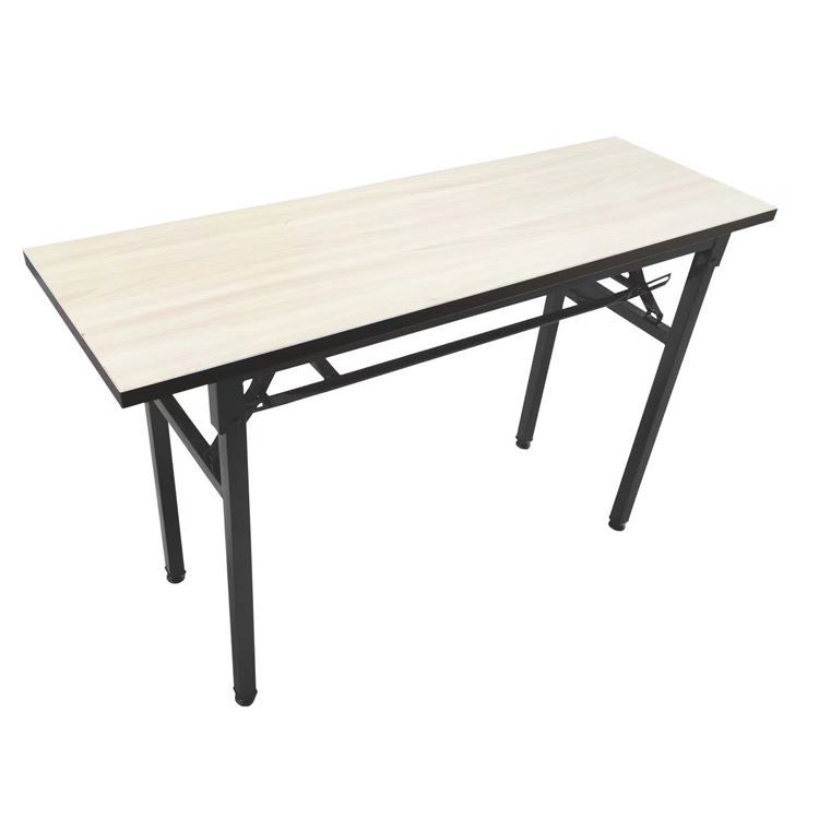Muebles de comedor barra de vidrio redonda plegables Sala martillado Metal Hardware extensible media luna de mesa de banquete