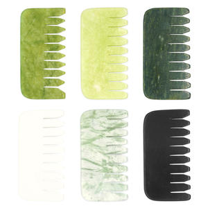 หวีหยกควอตซ์กุหลาบสำหรับนวดผมผ่อนคลาย,เครื่องมือบำบัดด้วยการขูดกัวซาหินธรรมชาติ100% - Product Image 1