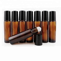 Flacon compte-gouttes en verre ambré pour huile essentielle avec bouchon, 30 ml, 50 ml, 100 ml