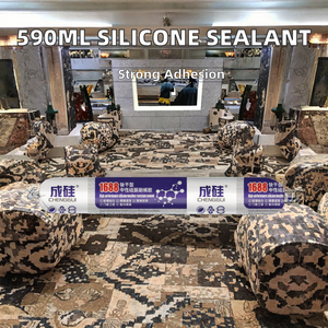 רכיב סיליקון דבקים ניטרלי עמיד למים למים עבור בניית עץ צבע לבן לעור - Product Image 2