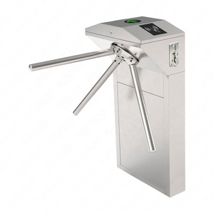 Torniquete Trípode de Acero Inoxidable para Entrada a Áreas Públicas, con Lector de Monedas, Códigos QR, Tarjetas y Reconocimiento Facial para Control de Acceso - Product Image 1
