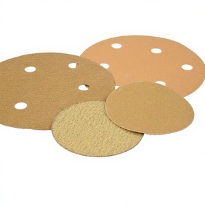 Disques de ponçage anti-colmatage dorés avec support auto-agrippant en oxyde d'aluminium pour <span class=keywords><strong>carrosserie</strong></span> automobile et rénovation de meubles - Product Image 6