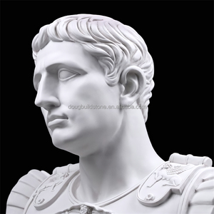 Home Decor Precise Hand Carved Classical Julius Augustus <strong>Caesar</strong> Stone <strong>Statue</strong> White Marble Sculpture Egypt Stone <strong>Statue</strong> - Product Image 4