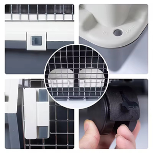 Wholesale <b>Plastic</b> Airline Shipping Approved Dog Transport Box Pet Cages Bag Carrier And Travel <b>Crates</b> Kennel - Product Image 4