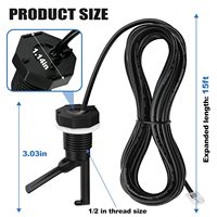 Commutateur de débit Systèmes de sel Capteur de débit de piscine Commutateur de débit GLX-FLO-RP Câble de 15 pieds Protège le générateur de chlore de cellule saline