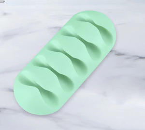 Silicone 1 2 3 5 7 khe cắm cáp tổ chức underdesk tường dán dính cáp dây Clip lưu trữ - Product Image 6