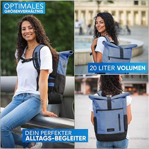 Zaino Unisex con Chiusura a Cerniera in Tessuto Oxford |   Zaino Impermeabile per Laptop |   Zaino da viaggio per la scuola con tracolla arcuata | - Product Image 6
