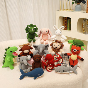 Nuovo Peluche Artigianale all'Uncinetto: Coniglio, <span class=keywords><strong>Volpe</strong></span> e Orso, Decorazione Antistress, Regalo Fatto a Mano, Bambola per il Comfort del Bambino - Product Image 3