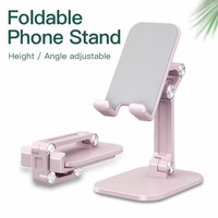 Support de téléphone et tablette en alliage métallique de haute qualité, réglable en hauteur et en angle, pliable pour bureau