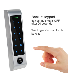 Teclado Táctil Digital Wiegand con Timbre, Control de Acceso Metálico, Sistema de Control de Acceso RFID de 125KHz/13.56MHz a Prueba de Agua - Product Image 3