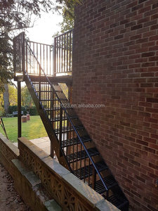 Degraus de Escada Externa de Aço Carbono para Edifícios Comerciais, Degraus Galvanizados para Exteriores - Product Image 4