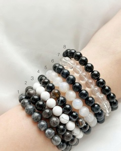 Nouveauté Bracelet en cristal Feng Shui fait main pour homme et femme, perles extensibles, pierres précieuses authentiques, plaqué or 18 carats, cadeau - Product Image 1
