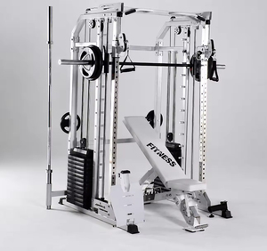 Máquina Smith Multifuncional Comercial de Alta Resistencia con Rack de Sentadillas y Cable para Ejercicios de Pecho y Espalda, Ideal para Gimnasios y Centros de <span class=keywords><strong>Fitness</strong></span> Profesionales - Product Image 1