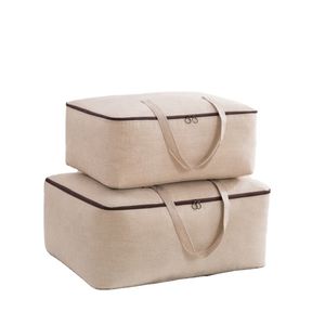 ถุงเก็บผ้าห่มแบบพับได้ ตู้เก็บเสื้อผ้า ผ้าห่ม ผ้าฝ้าย ถุงเก็บของขนาดใหญ่ ผู้จัดจำหน่ายอุปกรณ์จัดเก็บเสื้อผ้าและเครื่องนอน - Product Image 4