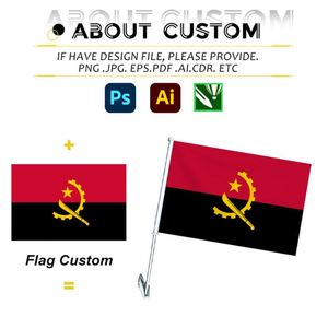 Drapeaux de voiture personnalisés en polyester 2026 pour la vente en gros, drapeaux de fenêtre de voiture, drapeaux et bannières promotionnels pour événements sportifs et élections - Product Image 2