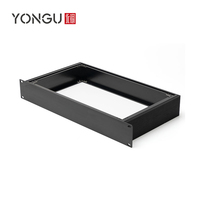 Boîtier en aluminium extrudé pour équipement industriel personnalisé Boîtier de serveur d'ordinateur Industri sablé 1U Châssis à montage en rack de 19 pouces
