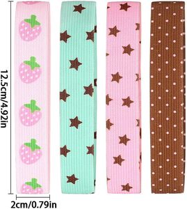 Cinta elástica con estrellas de fresa y puntos para cuaderno, diario creativo, cuerda para <span class=keywords><strong>libros</strong></span> y suministros de scrapbooking - Product Image 3