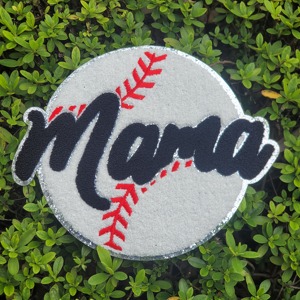 Nhà máy bán siêu chất lượng Mama Chenille sắt trên vá thêu đính Motif hình ảnh cho áo - Product Image 5