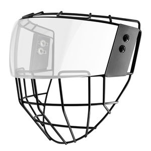 Un Escudo de <span class=keywords><strong>casco</strong></span> de hockey híbrido transparente que integra una media visera y una jaula de burbujas para una seguridad y visibilidad inigualables - Product Image 1