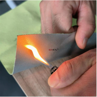 Tissu de papier d'aluminium d'aramide ignifuge de haute qualité pour l'isolation thermique, matériel industriel de vêtements de protection en gros