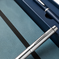 Ensemble cadeau de carnet de notes d'affaires de luxe, carnet A5 à couverture rigide avec stylo métallique, logo personnalisé, carnet de notes de bureau