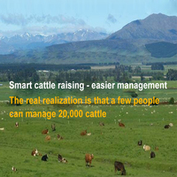 Traceur gps avec lora vache et mouton Élevage Intelligent Elevage Lorawan Localisation lora tracker bovin choc électrique