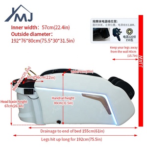 Lit de lavage électrique massant pour salon de coiffure coréen, lit de spa thaïlandais pour soins capillaires - Product Image 6