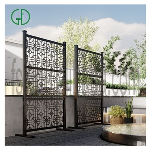 GD Aluminium <strong>DIY</strong> 3 Step Patio Brown Black Grey Privacy Screen <strong>Ideas</strong> Outdoor Planter Retractable <strong>Fence</strong> - Product Image 1