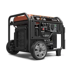 Professionelle 5000 W 120 V offener Rahmen Benzin-Wechselrichter-Generatoren mit gefaltetem Griff