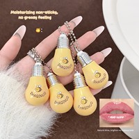 SHAQINUO Huile à lèvres hydratante au miel, mini format bulbe, légère, non collante, atténue les ridules, gloss nourrissant pour usage quotidien
