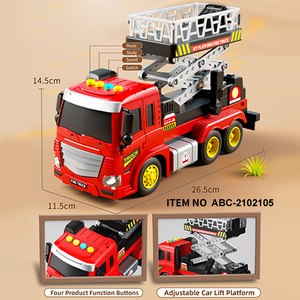 <span class=keywords><strong>Camion</strong></span> de pompiers en plastique Lucky Toys avec musique et interrupteur sonore <span class=keywords><strong>pour</strong></span> l'étude sonore – Jouet de sauvetage <span class=keywords><strong>pour</strong></span> enfants - Product Image 5