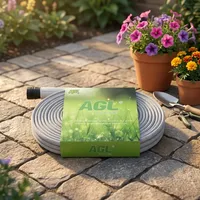 Tuyau d'arrosage anti-torsion pratique avec pistolet pulvérisateur multi-modes pour l'entretien des plantes de jardin, le lavage des véhicules en extérieur