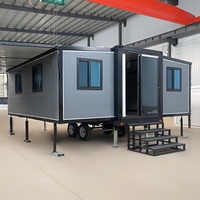 Maison conteneur mobile, grande maison préfabriquée confortable, caravane de camping de haute qualité, mini-maison, camping-car, remorque de voyage